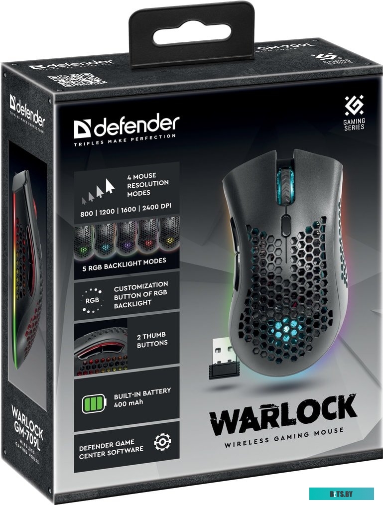 Мышь Defender Warlock GM-709L <52709>