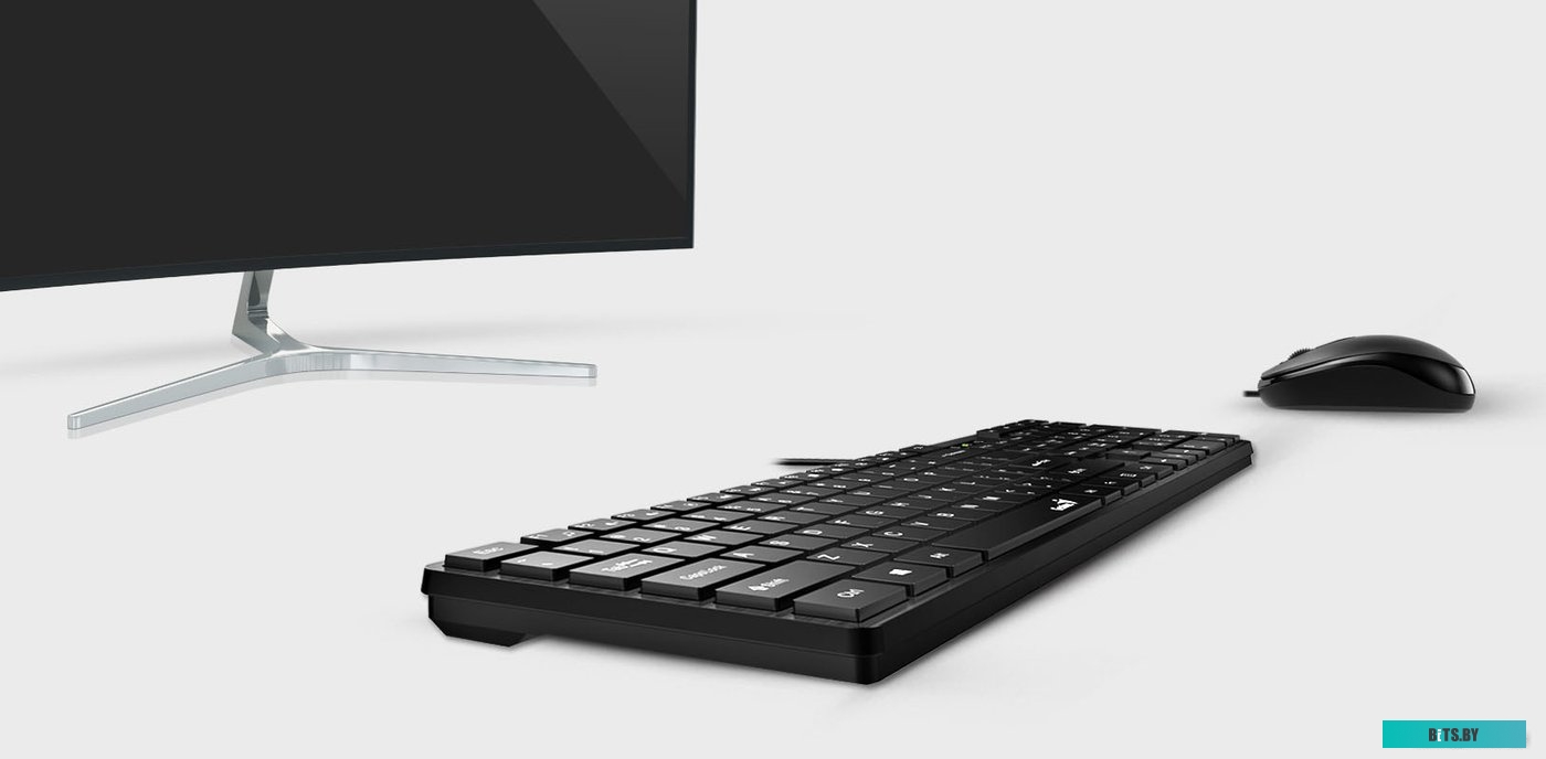 Офисный набор Genius SlimStar C126 (черный)