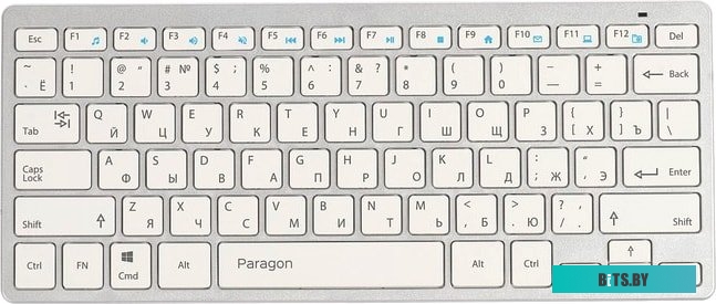 Комплект (клавиатура + мышь) QUMO Paragon (серебристый/белый) <24188>