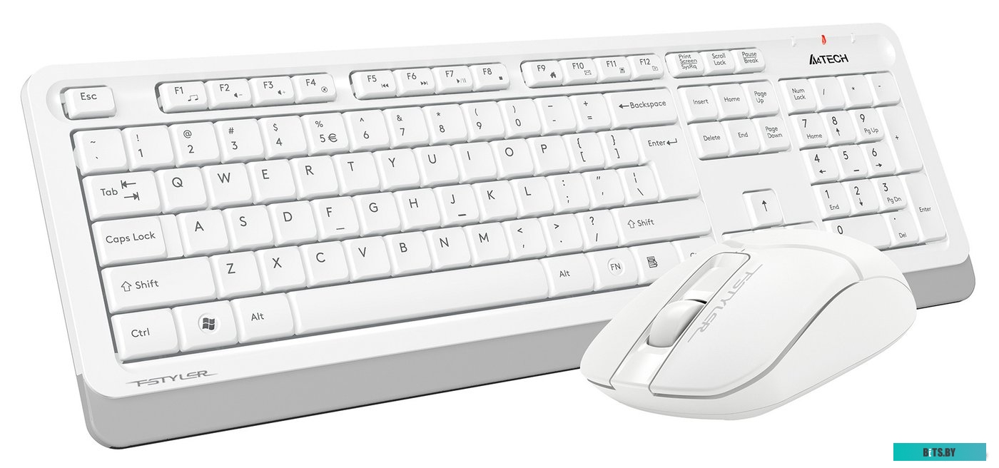 Комплект (клавиатура + мышь) A4Tech Fstyler FG1012 (белый)