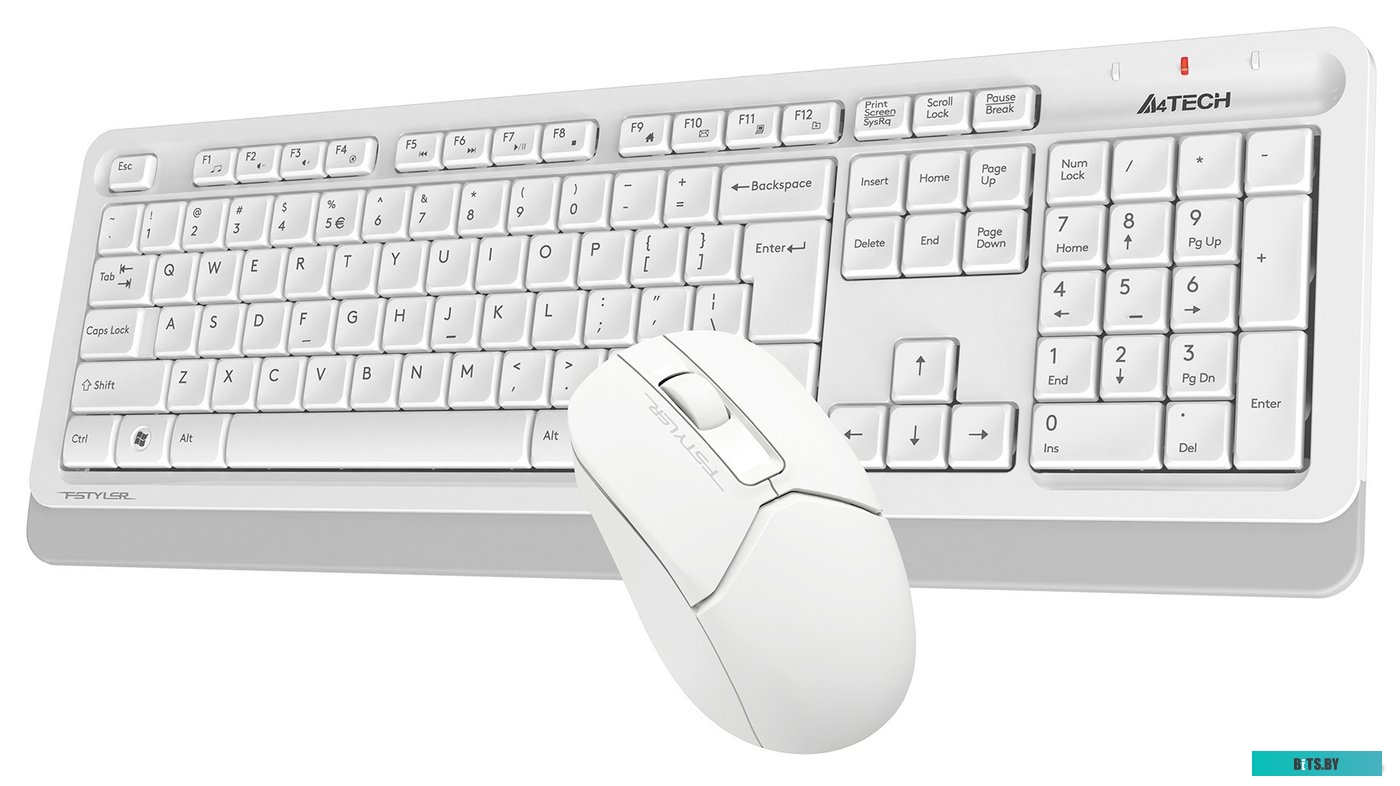 Комплект (клавиатура + мышь) A4Tech Fstyler FG1012 (белый)