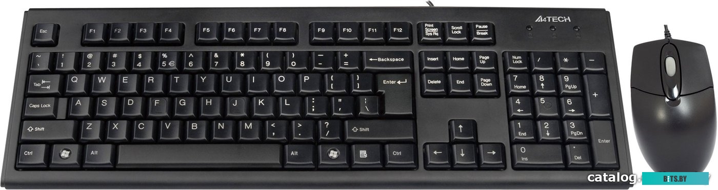 Комплект (клавиатура + мышь) A4Tech KRS-8372 USB Black