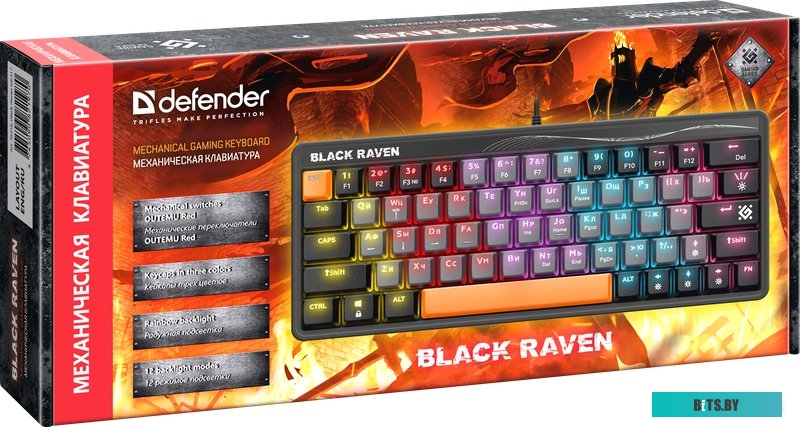Клавиатура Defender Black Raven GK-417 45413