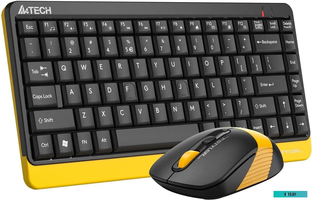 Офисный набор A4Tech Fstyler FG1110 (черный/желтый)