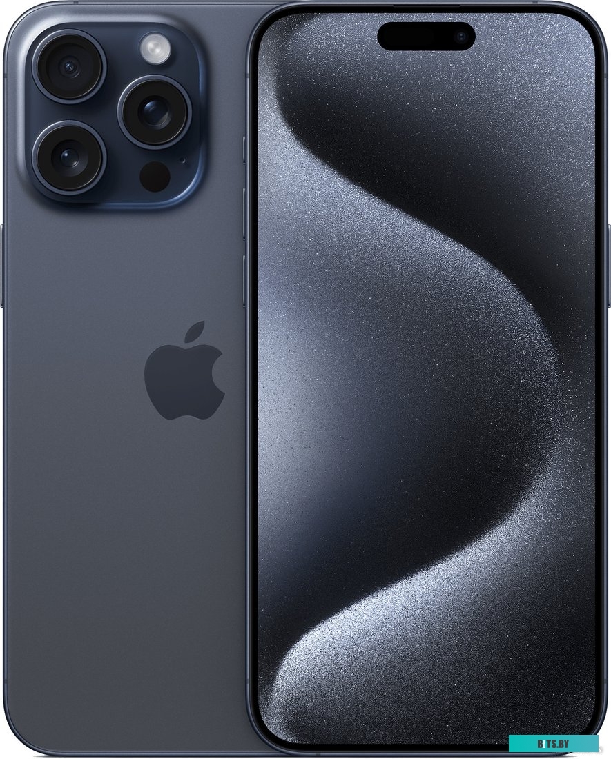MU6T3AH/A Смартфон Apple A3105 iPhone 15 Pro Max 256Gb синий титан моноблок 3G 4G 6.7" 1290x2796 iOS 17 48Mpix 802.11 a/b/g/n/ac/ax NFC GPS GSM900/180