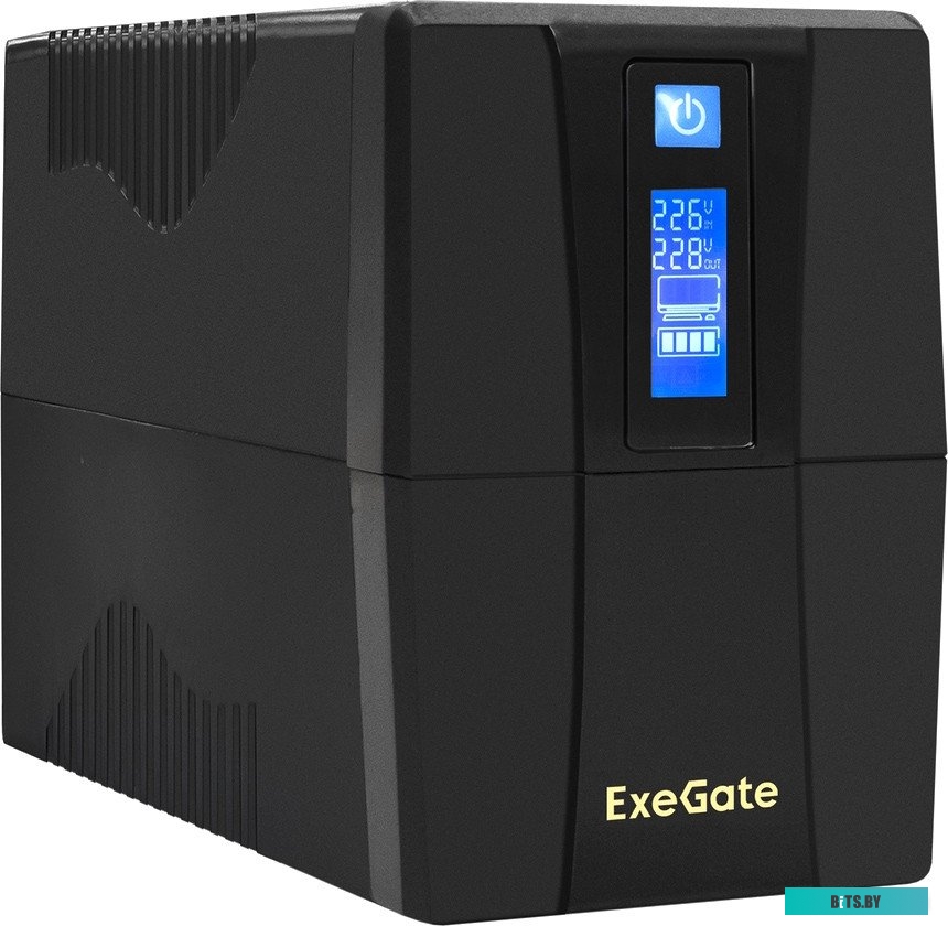 Источники бесперебойного питания (ИБП) ExeGate Power Smart ULB-1000.LCD.AVR.2SH.RJ.USB EX292792RUS