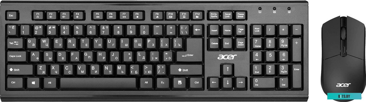 Комплект (клавиатура+мышь) Acer OKR120 черный <ZL.KBDEE.007>