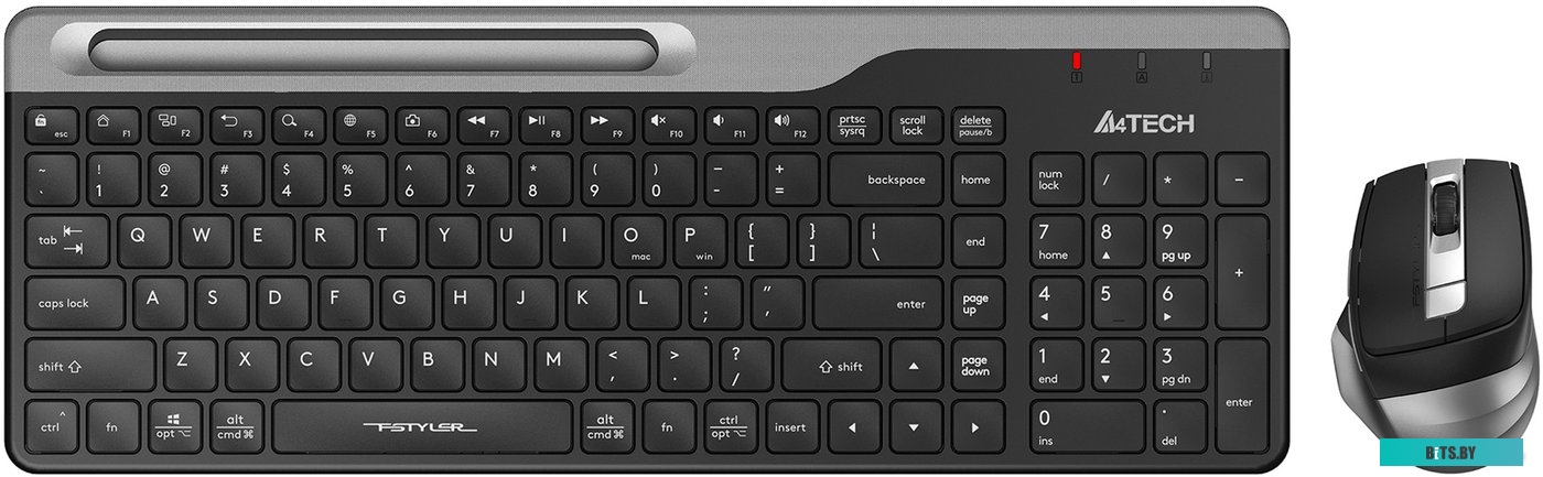 Комплект (Клавиатура + мышь) A4Tech Fstyler FB2535C (темно-серый)