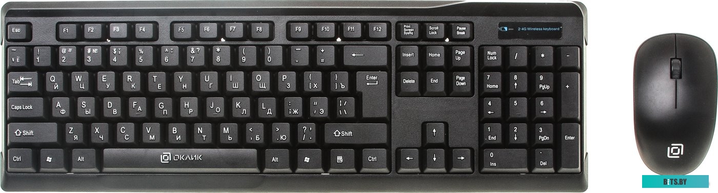 Комплект (клавиатура + мышь) Oklick 230M <412900>