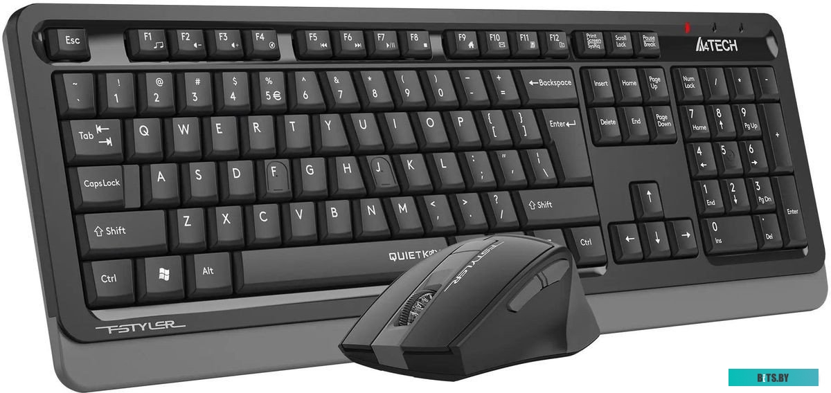 Офисный набор (клавиатура+мышь) A4Tech Fstyler FGS1035Q (черный/серый)