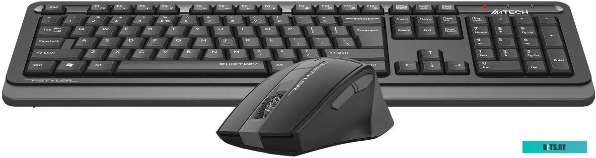 Офисный набор (клавиатура+мышь) A4Tech Fstyler FGS1035Q (черный/серый)