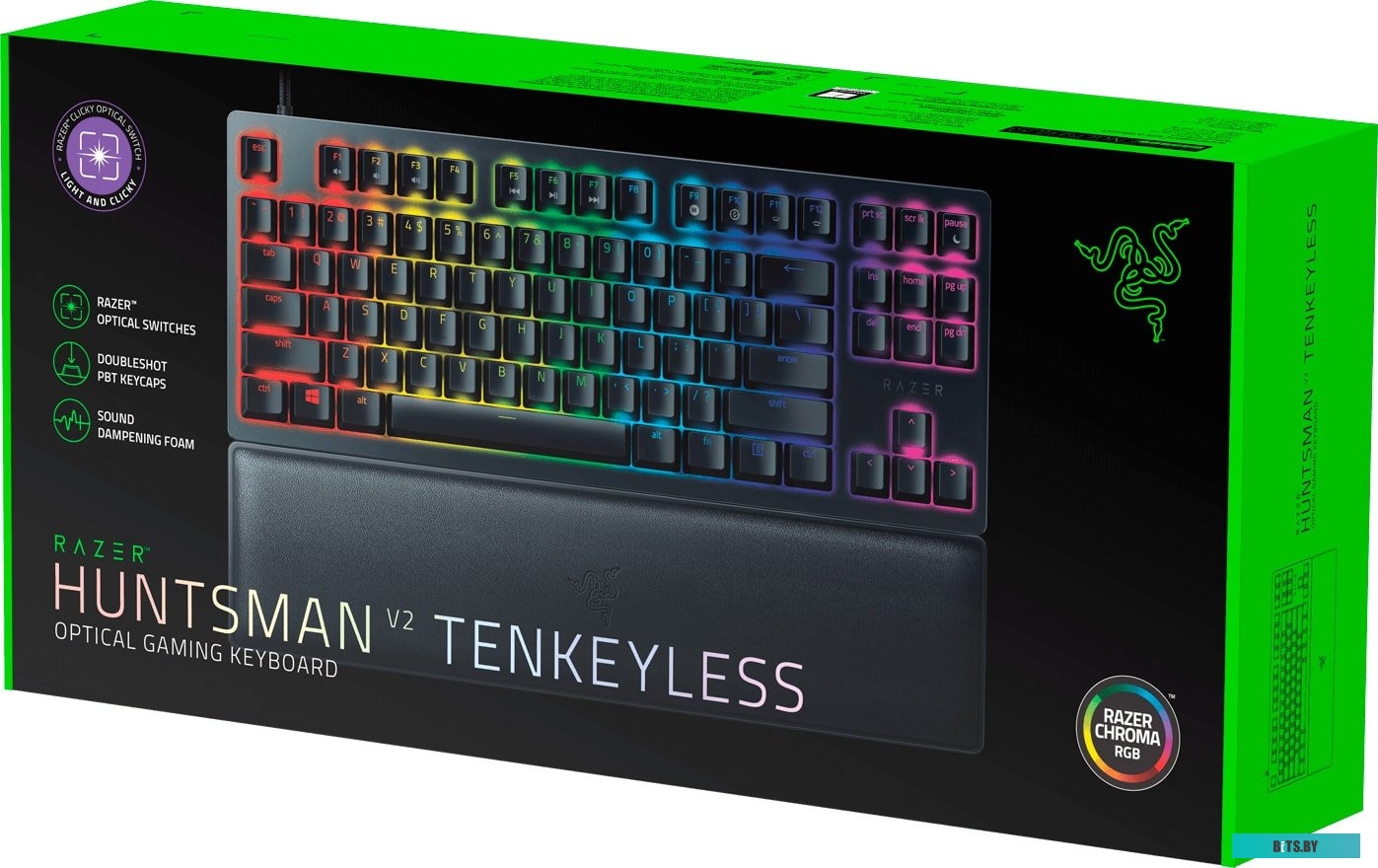 Клавиатура Razer Huntsman V2 TKL (Purple Switch) <RZ03-03941400-R3R1>