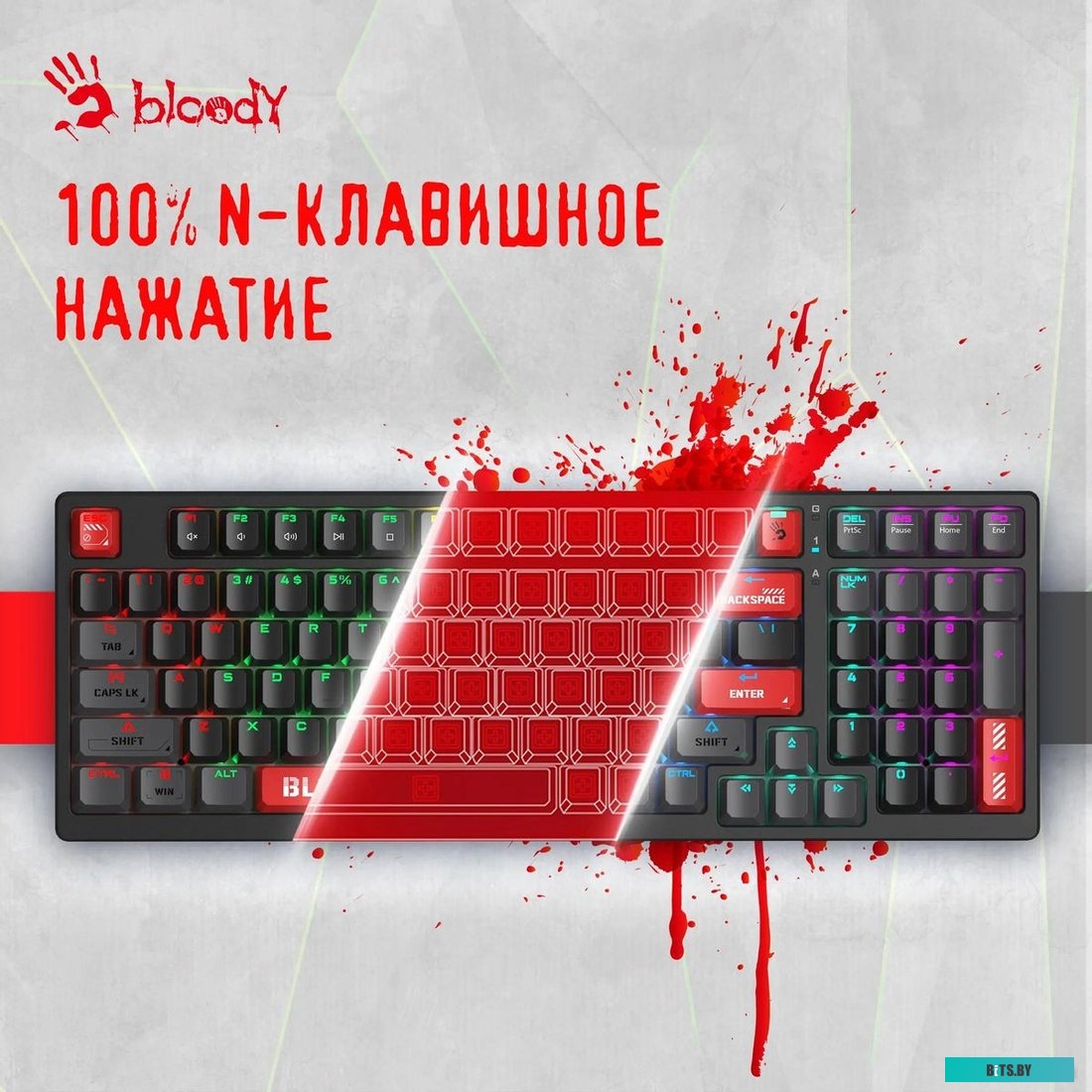 Клавиатура A4Tech Bloody S98 BLMS Red Plus