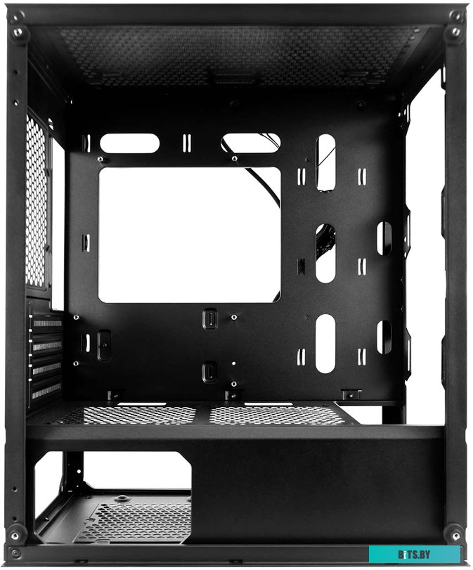 Корпус 1stPlayer Trilobite T3-G (черный) <T3-G-BK-4F1>
