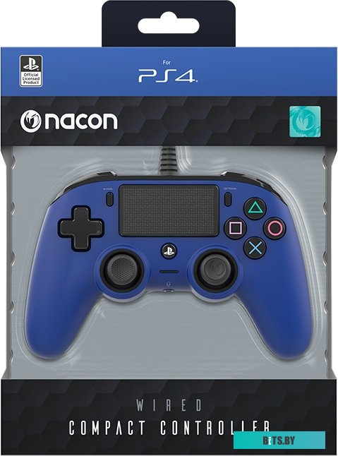Геймпад Nacon Wired Compact (синий) <PS4OFCPADBLUE>