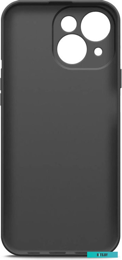 Чехол BORASCO для Apple iPhone 15 Plus, черный (72414)