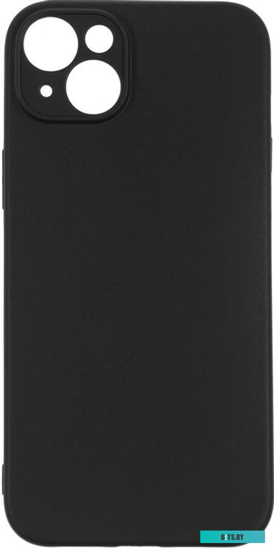 Чехол BORASCO для Apple iPhone 15 Plus, черный (72414)