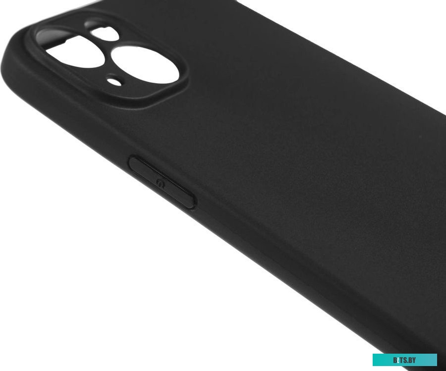 Чехол BORASCO для Apple iPhone 15 Plus, черный (72414)