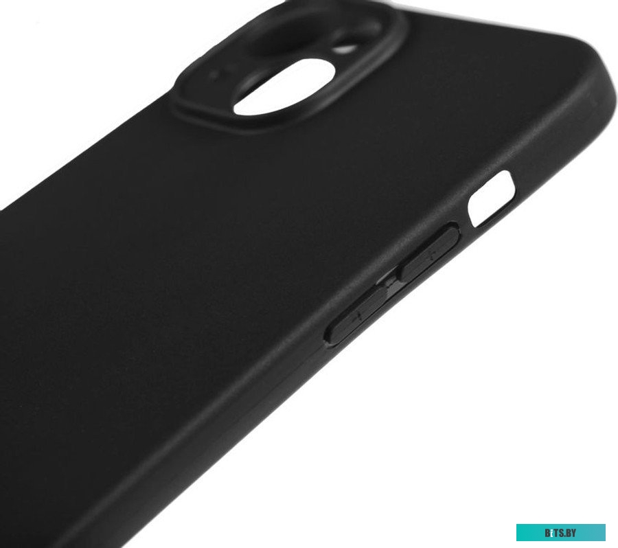 Чехол BORASCO для Apple iPhone 15 Plus, черный (72414)