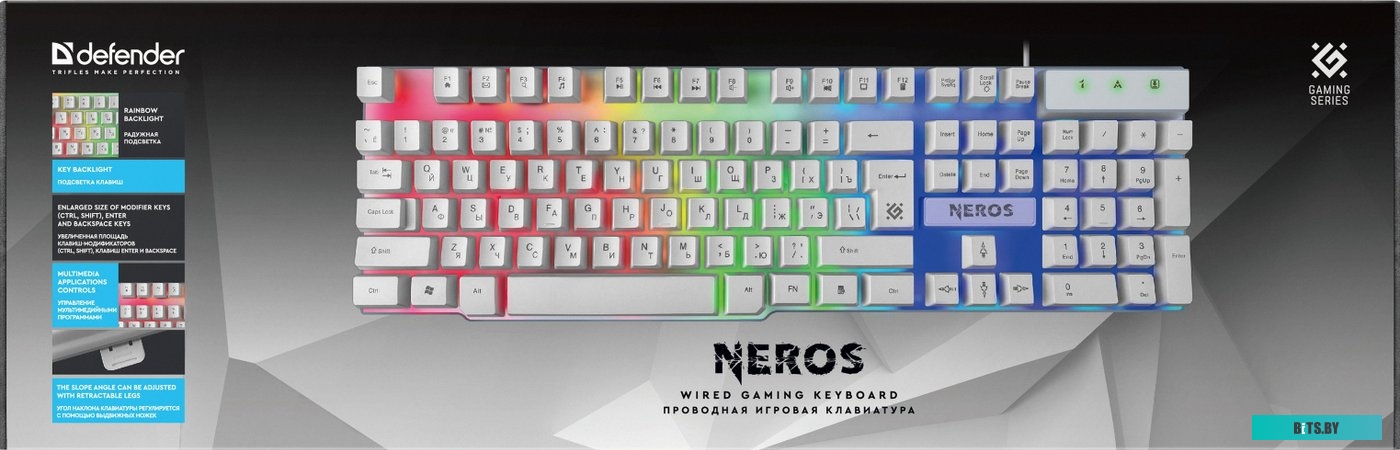 Клавиатура DEFENDER NEROS GK-147 RU 45147
