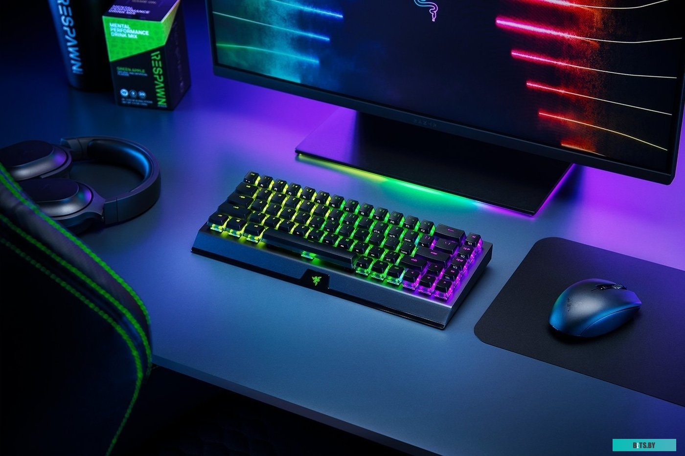 Клавиатура Razer Blackwidow V3 Mini HyperSpeed Green Switch <RZ03-03891600-R3R1>