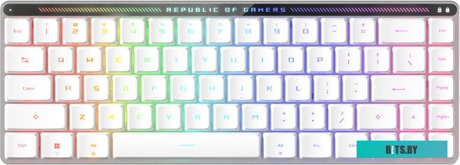 Клавиатура ASUS ROG Falchion Moonlight White (ASUS RX Low Profile Red) 90MP03EC-BKRA10