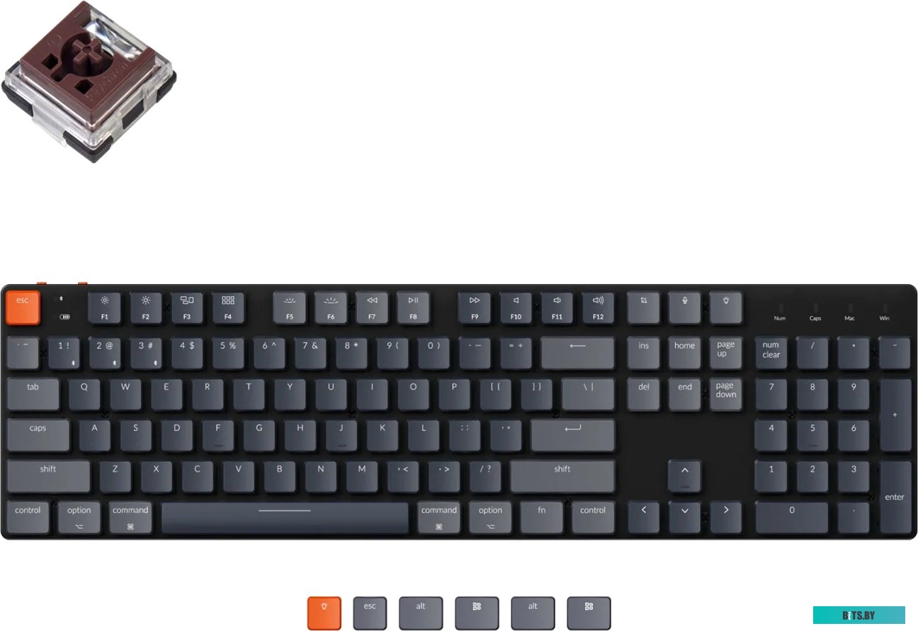 K5SE-E3-RU Keychron K5 SE RGB K5SE-E3-RU (Keychron Low Profile Optical Brown)