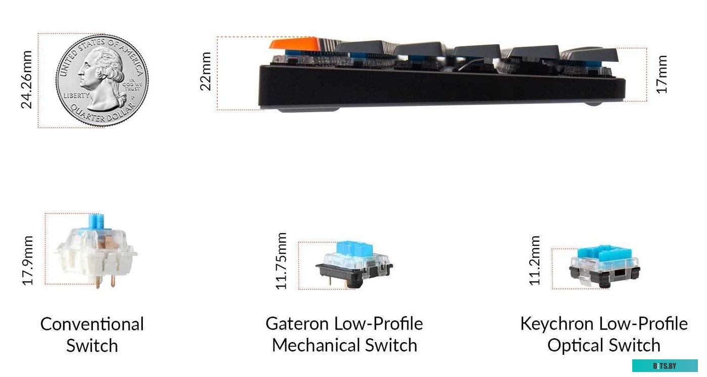 K5SE-E3-RU Keychron K5 SE RGB K5SE-E3-RU (Keychron Low Profile Optical Brown)