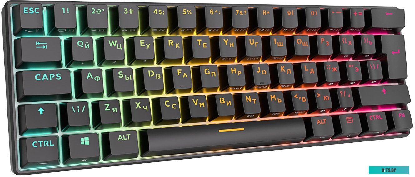 Royal Kludge RK61 New RGB (черный, RK Red)