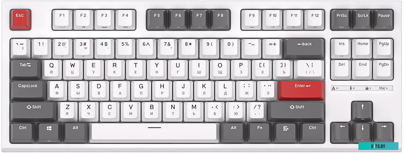 Клавиатура Royal Kludge RK-R87 RGB (белый, RK Brown)
