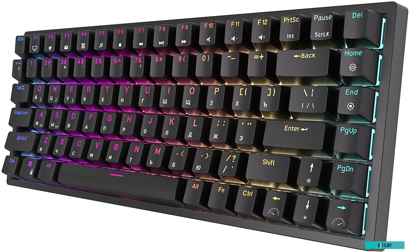 Клавиатура Royal Kludge RK84 RGB (черный, RK Brown)