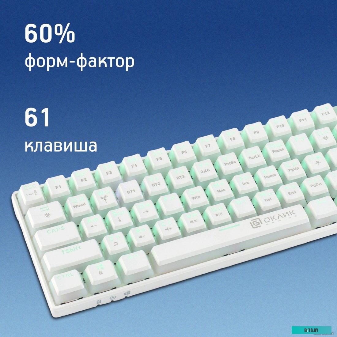 Клавиатура Oklick K763W 1920562