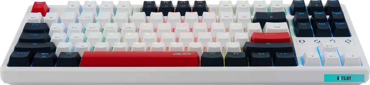 Клавиатура Acer OKR302 механическая белый USB беспроводная BT/Radio for gamer для ноутбука LED (ZL.KBDEE.016) ZL.KBDEE.016
