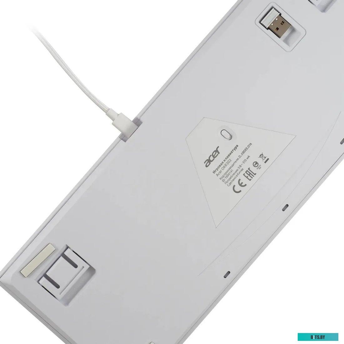 Клавиатура Acer OKR302 механическая белый USB беспроводная BT/Radio for gamer для ноутбука LED (ZL.KBDEE.016) ZL.KBDEE.016