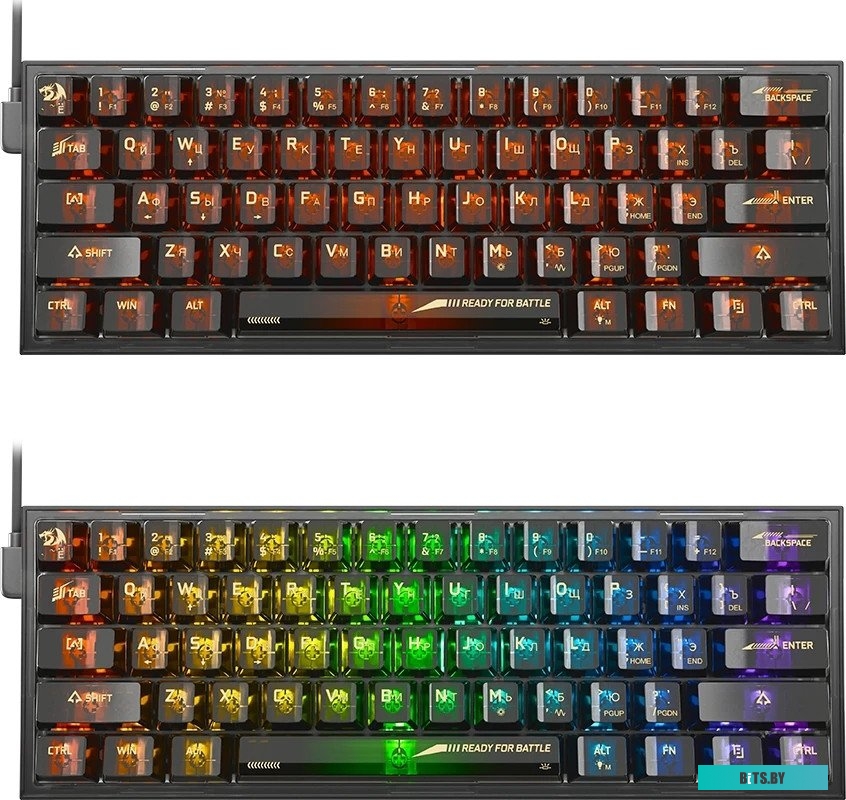 71737 Redragon Fizz (прозрачный/черный)