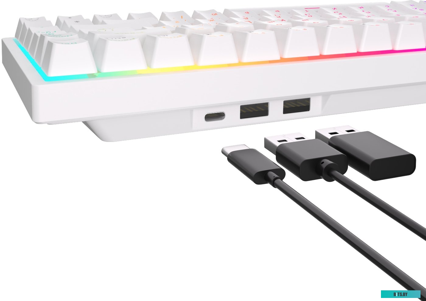 Royal Kludge RK84 RGB (белый, RK Red)