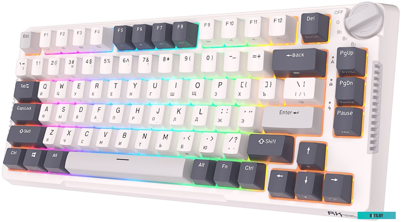 Клавиатура Royal Kludge RK-H81 RGB White Night (RK Blue)
