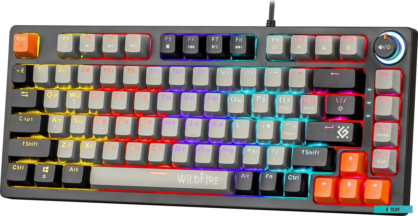 Клавиатура Defender Wildfire GK-213 (серый/черный)