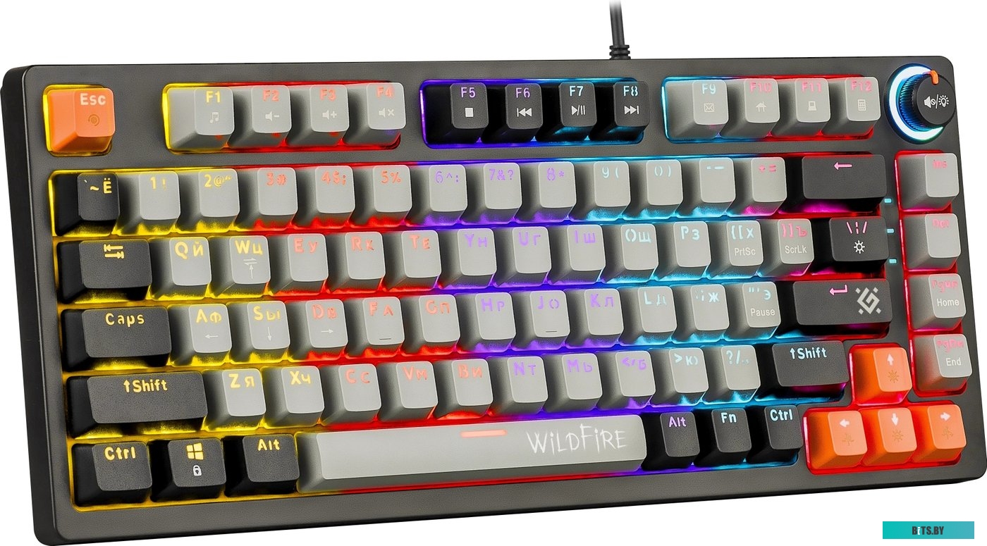 Клавиатура Defender Wildfire GK-213 (серый/черный)