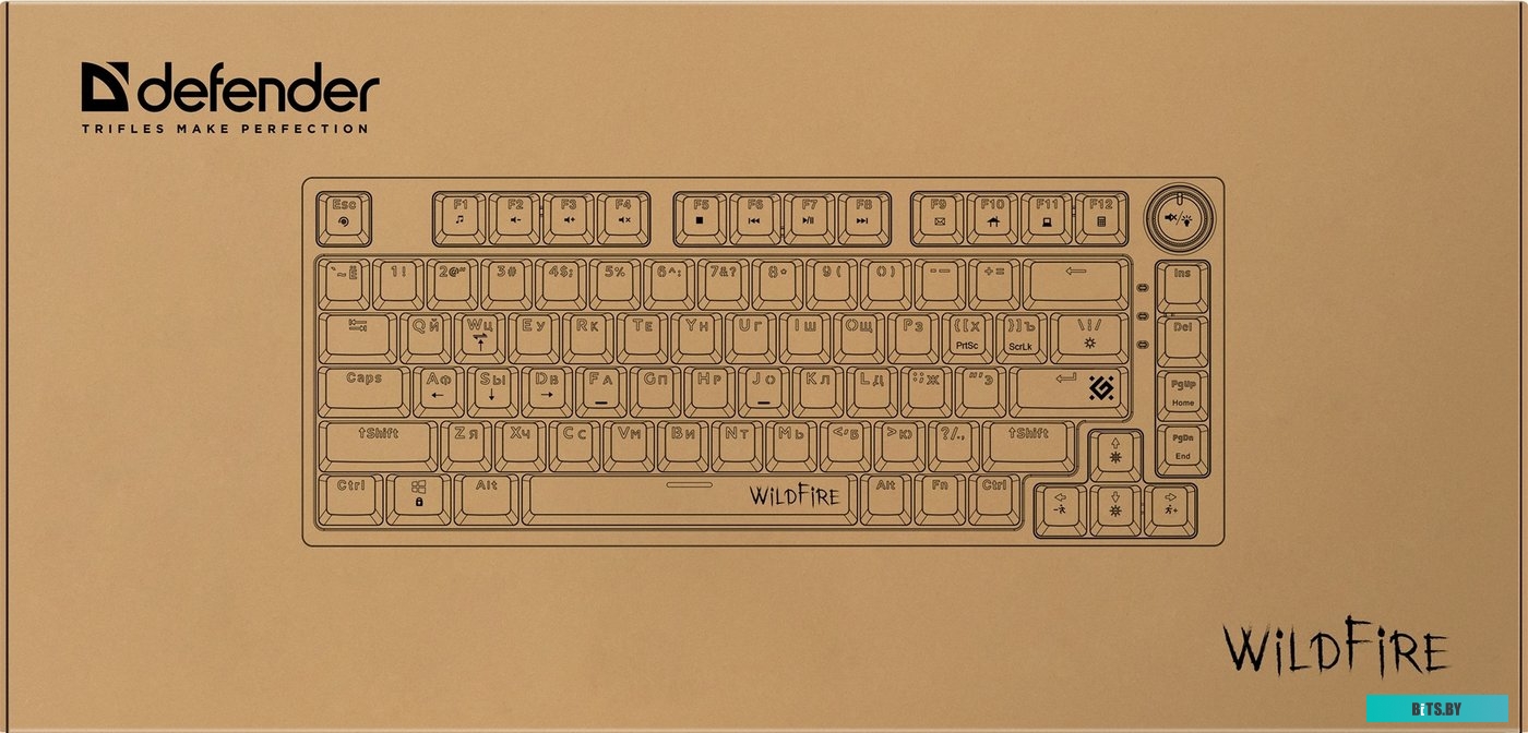 Клавиатура Defender Wildfire GK-213 (серый/черный)