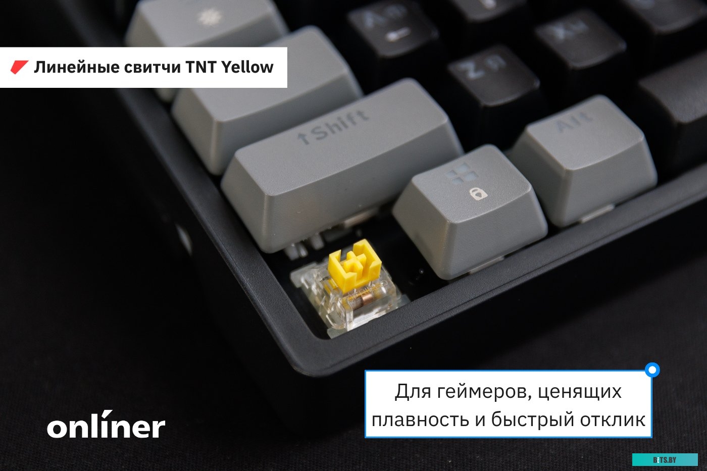 Клавиатура JEGG ZA99 Black Grey Green (TNT Yellow)