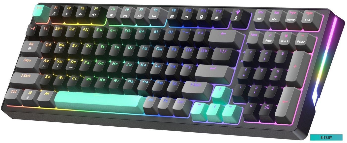 Клавиатура JEGG ZA99 Black Grey Green (TNT Yellow)