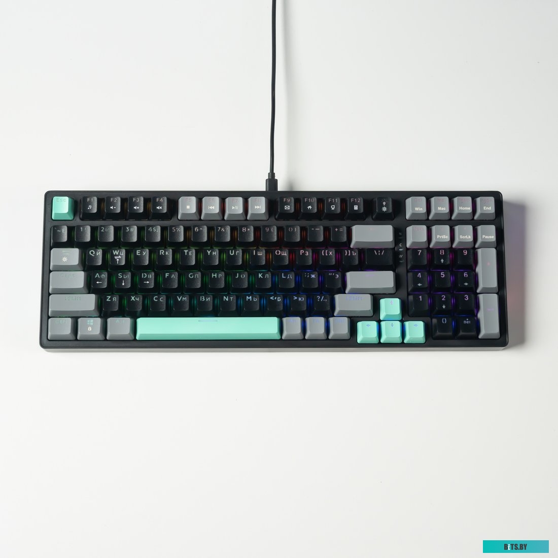 Клавиатура JEGG ZA99 Black Grey Green (TNT Yellow)