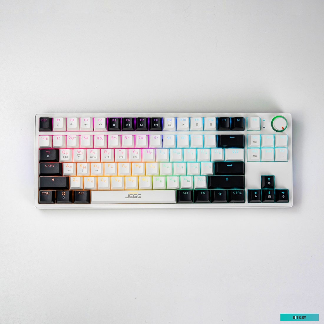 Клавиатура JEGG ZA87 Pro White Black Orange (TNT Yellow)