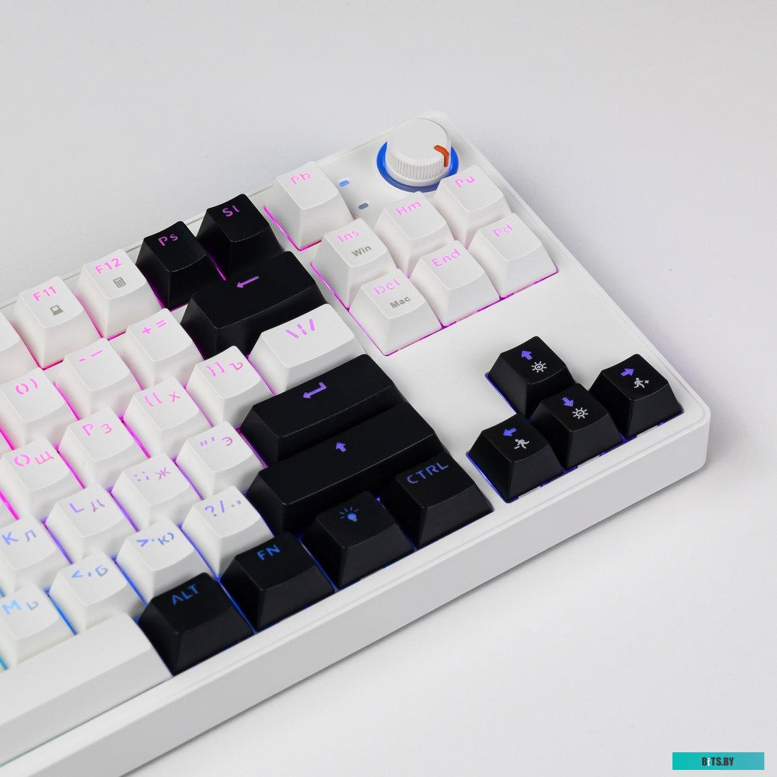 Клавиатура JEGG ZA87 Pro White Black Orange (TNT Yellow)
