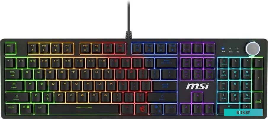 Клавиатура MSI GK320 механическая черный USB Multimedia for gamer LED (S11-04RU259-HH9) кабель 1.6м S11-04RU259-HH9