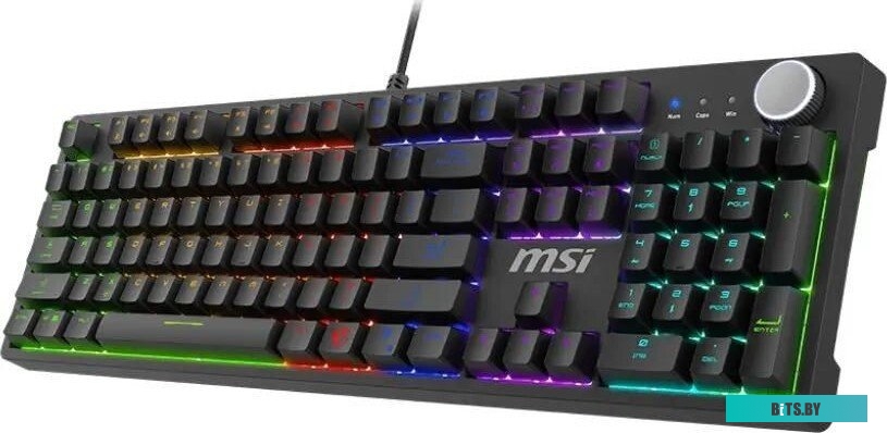 Клавиатура MSI GK320 механическая черный USB Multimedia for gamer LED (S11-04RU259-HH9) кабель 1.6м S11-04RU259-HH9