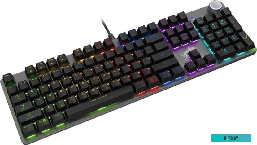 Клавиатура MSI GK320 механическая черный USB Multimedia for gamer LED (S11-04RU259-HH9) кабель 1.6м S11-04RU259-HH9
