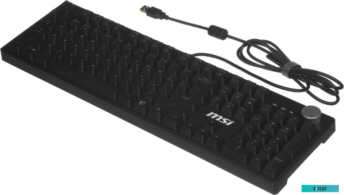 Клавиатура MSI GK320 механическая черный USB Multimedia for gamer LED (S11-04RU259-HH9) кабель 1.6м S11-04RU259-HH9