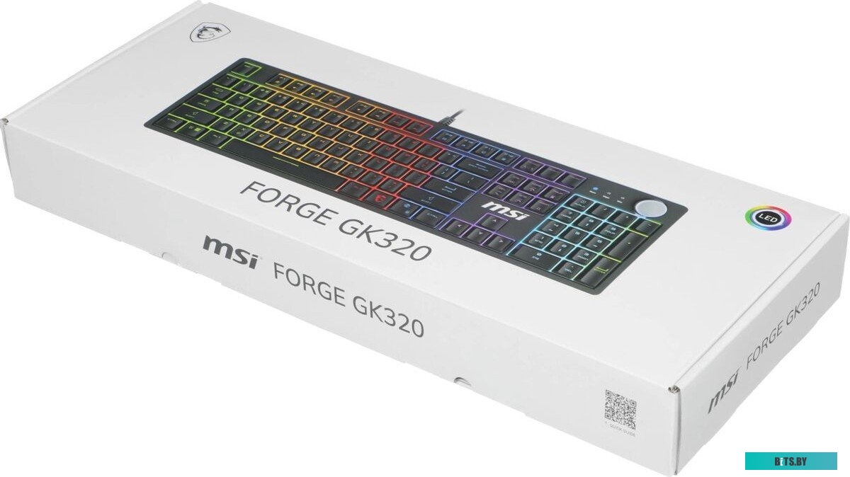 Клавиатура MSI GK320 механическая черный USB Multimedia for gamer LED (S11-04RU259-HH9) кабель 1.6м S11-04RU259-HH9